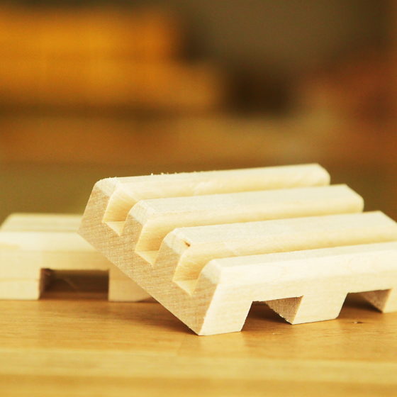 Porte-savon en bois - Grand format