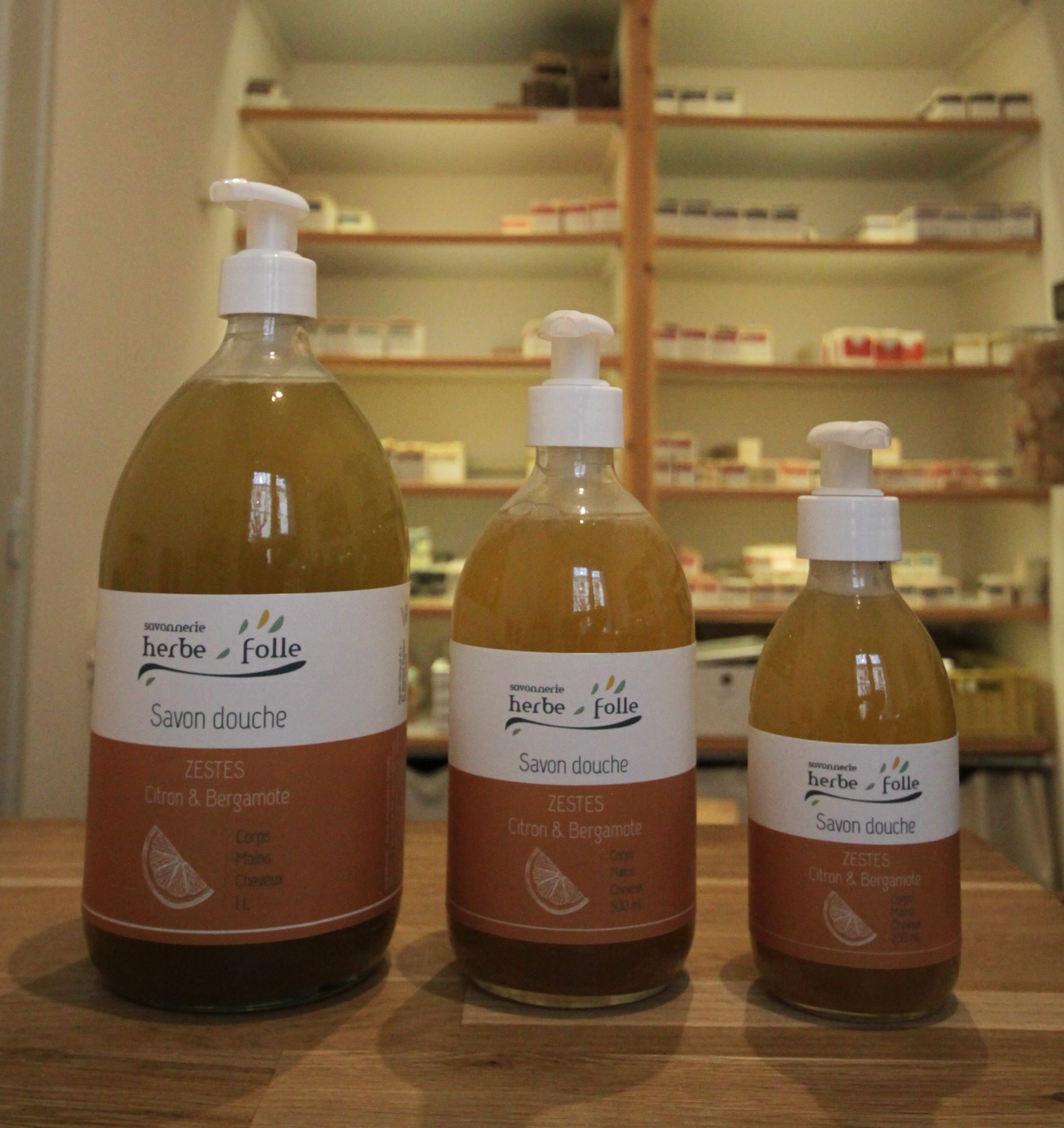 Savon douche Zestes - Citron et bergamote