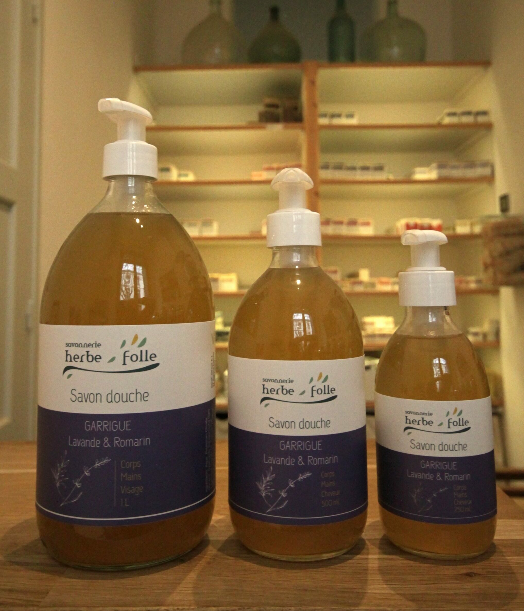 Savon douche Garrigue - Lavande romarin